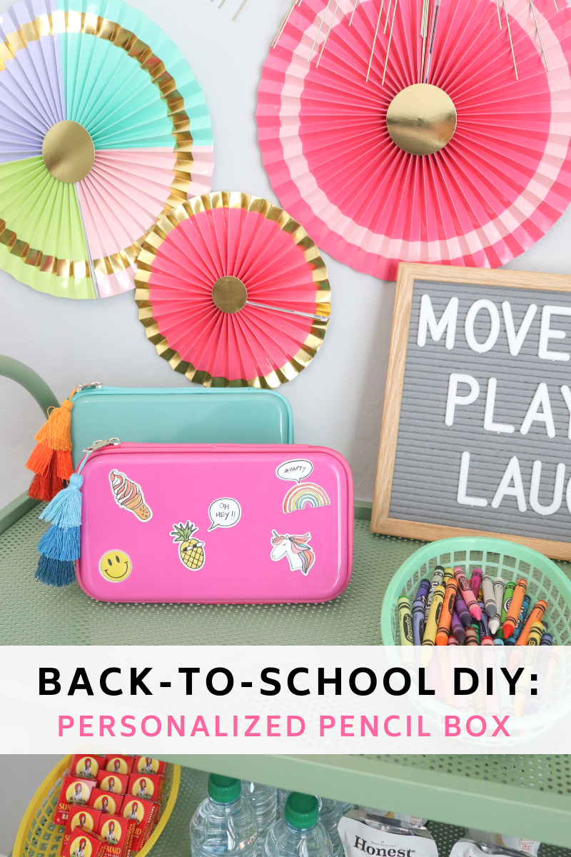 Back-to-School DIY: Personalized Pencil Box - Kid DIY - School DIY - Patches DIY - Stickers DIY - Craft DIY -