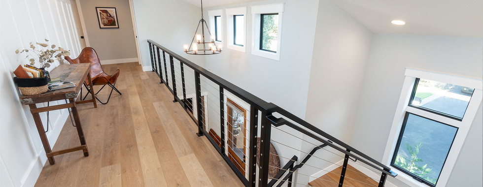 Second Floor Hallway In A Custom Home In Bend, Oregon - PGC Building + Design
