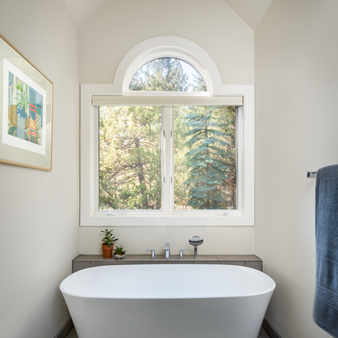 Bathtub after a home remodel by PGC Building + Design remodeling contractors in Bend