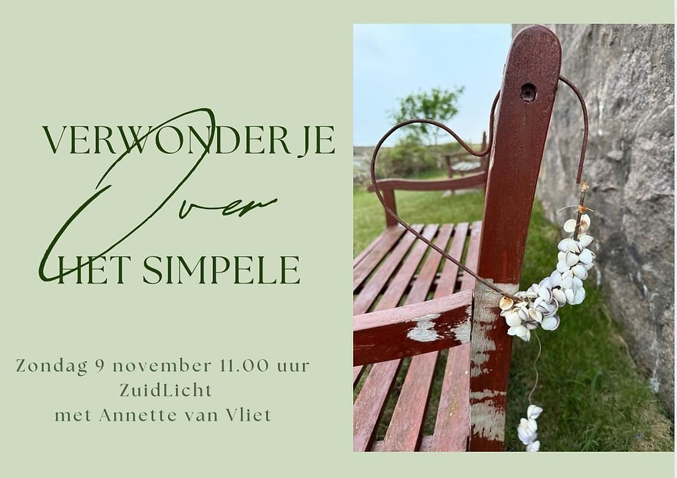 Verwonder je over het simpele - Annette van Vliet