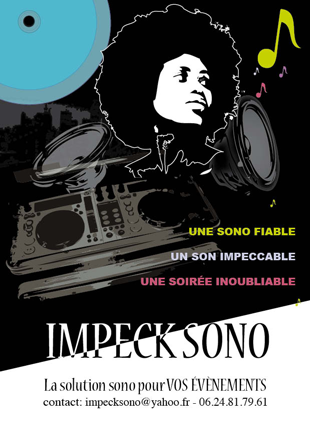 Confection de Flyer pour Impeck Sono
