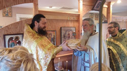 Fr. Makarije and Slava Bread