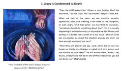 Station 1 Jesus is condemned to death