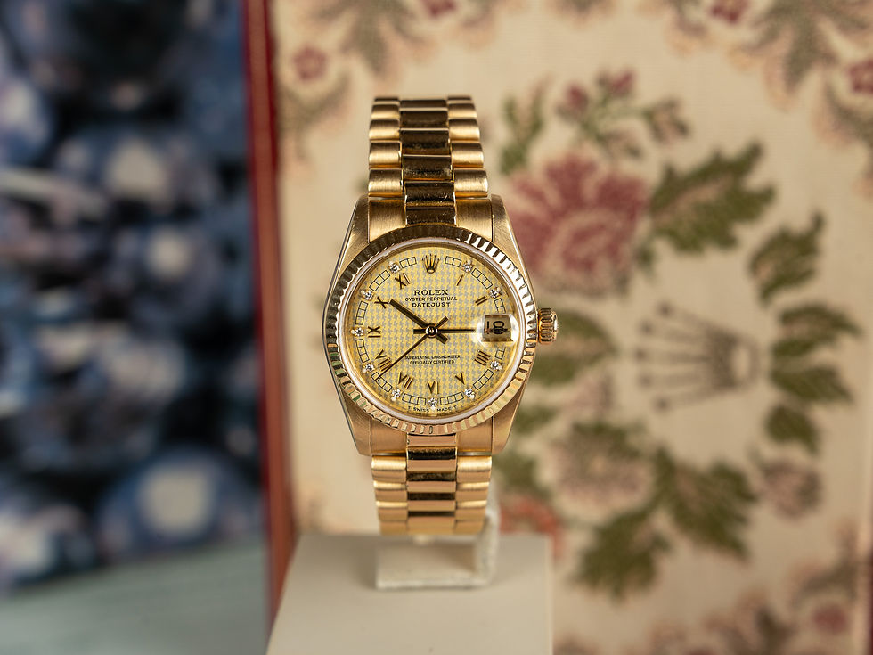 Thumbnail: 31mm datejust diamond pied de poule