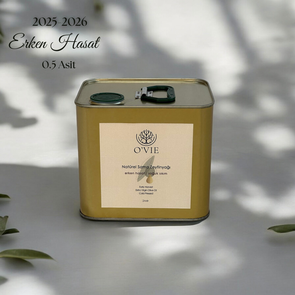 O'vie Erken Hasat Natürel Sızma Zeytinyağı 2000ml
