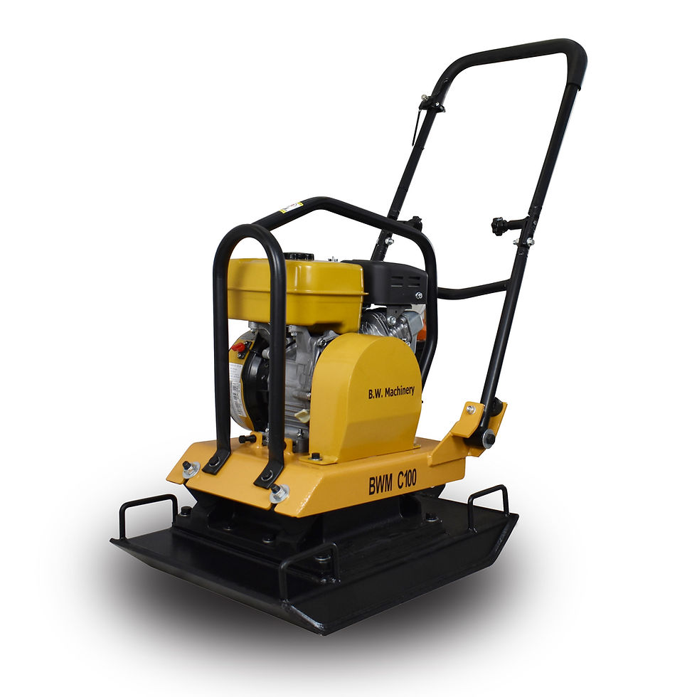Thumbnail: BWM C100 Plate Compactor – Robin EX17 6HP Engine 15KN With Wheels