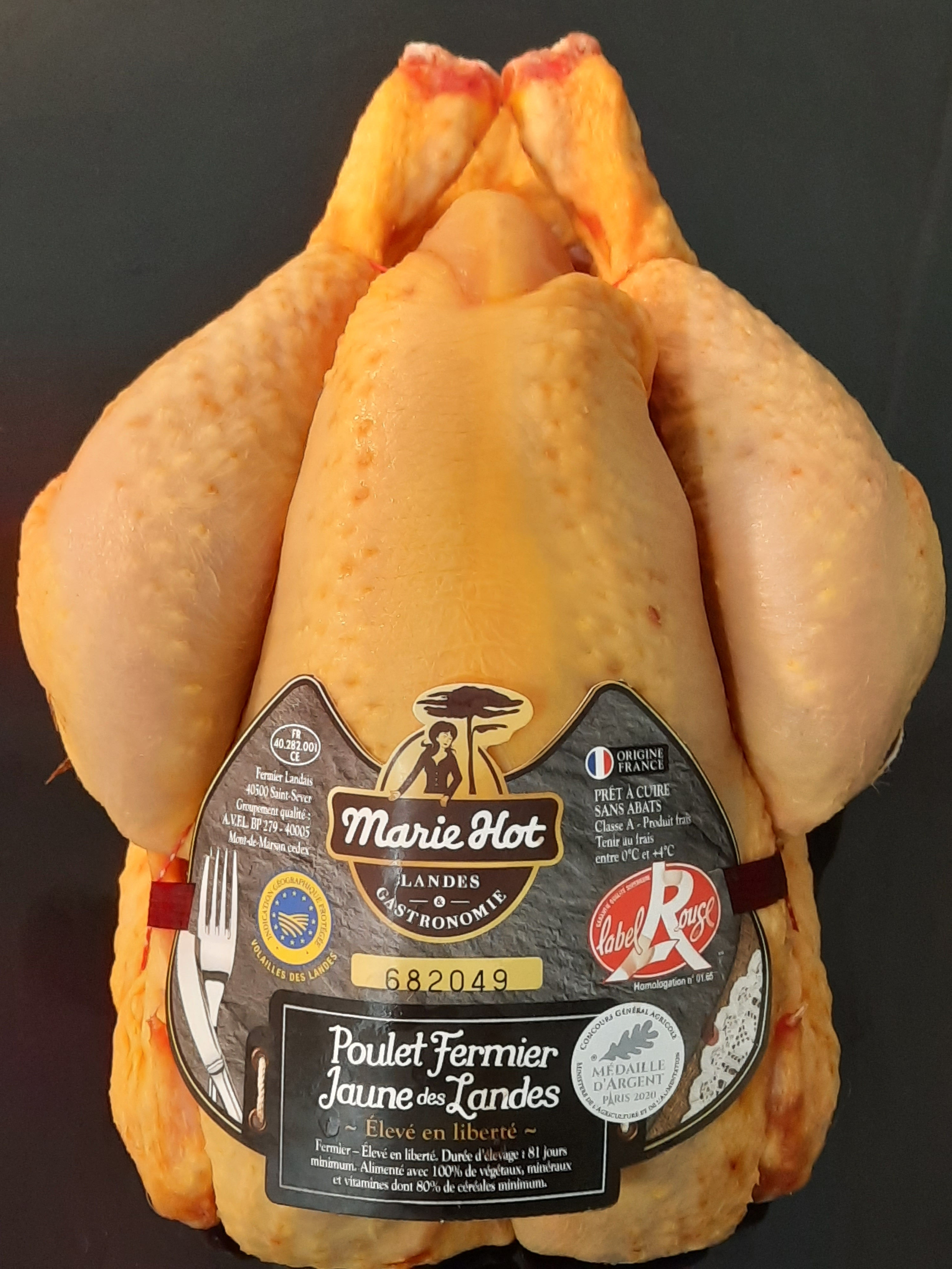 POULET LABEL ROUGE cru (1,5 kg mini)