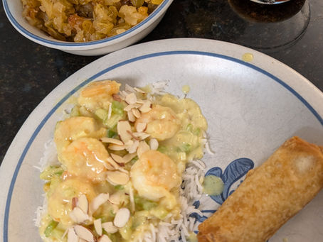 Wednesday Recipes: Shrimp Curry with Golden Raisin Relish