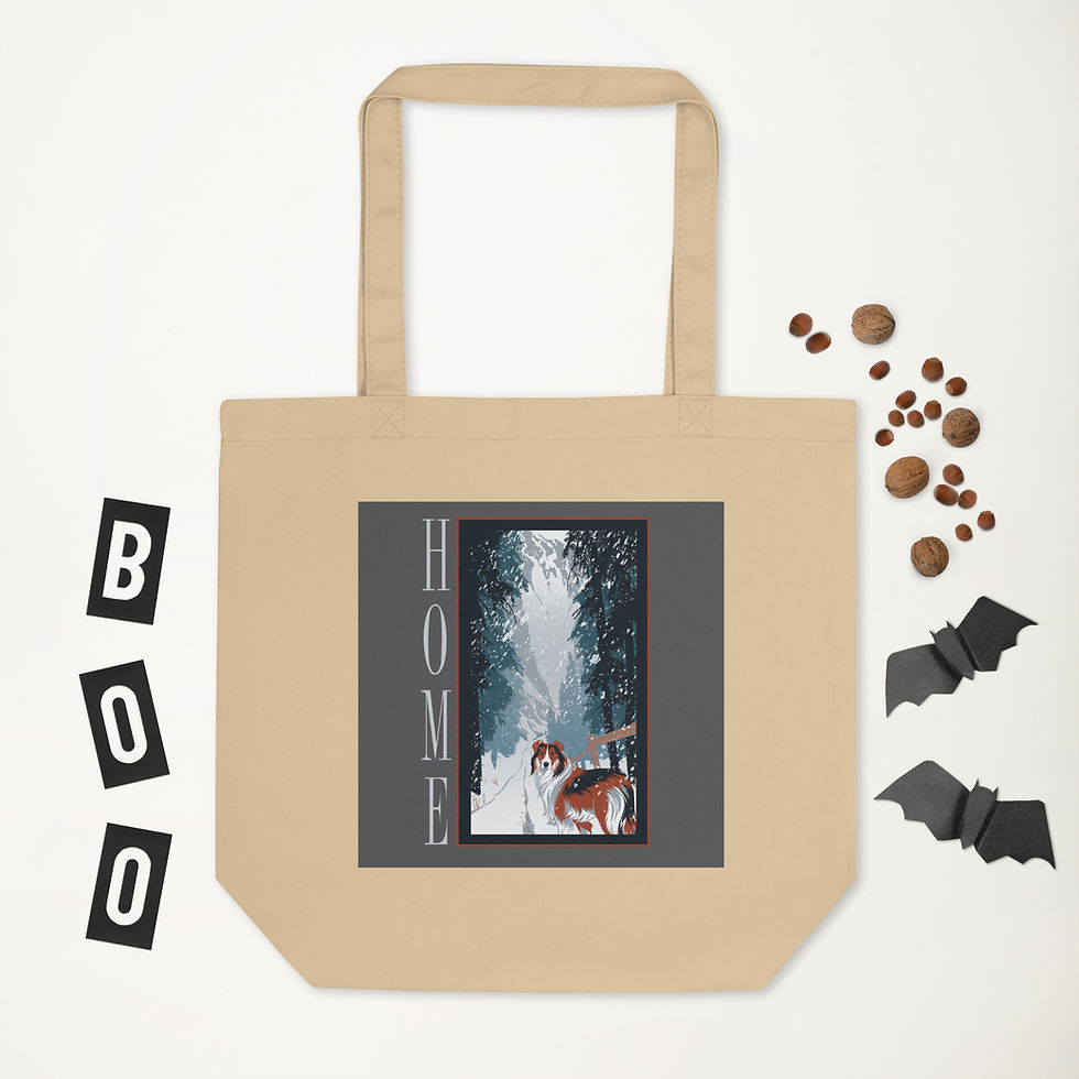 Thumbnail: Home (Dog) Eco Tote Bag