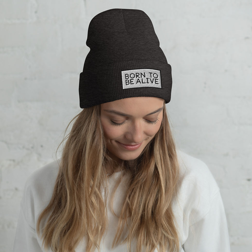 Thumbnail: Born To Be Alive Cuffed Beanie