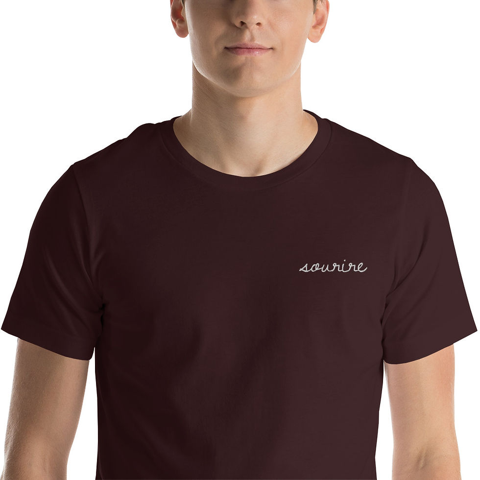 Thumbnail: Sourire Embroidered Unisex t-shirt
