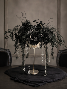 Gothic Home Decor, Dark Home Decor, Oddities, Curiosities, One-of-a-Kind Weird Art, Using Coffins, Florals, Taxidermy, Dead Things