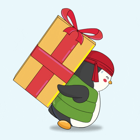 Happy Santa Claus GIF by Pudgy Penguins.gif