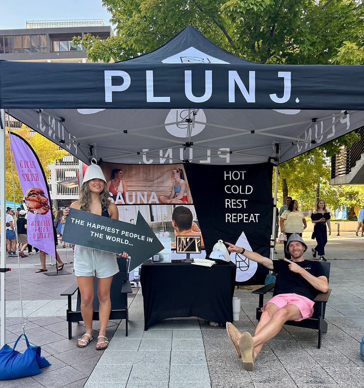 The PLUNJ crew just chill'n at City Cast Salt Lake 801 Day!