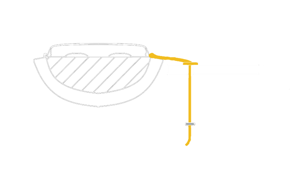 Dock-Well in Yellow - Side View