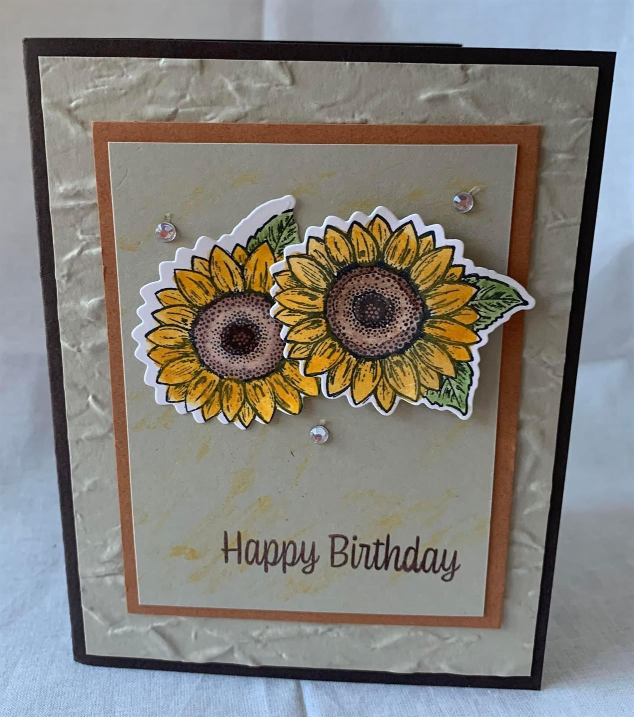Happy Birthday with Sunflowers