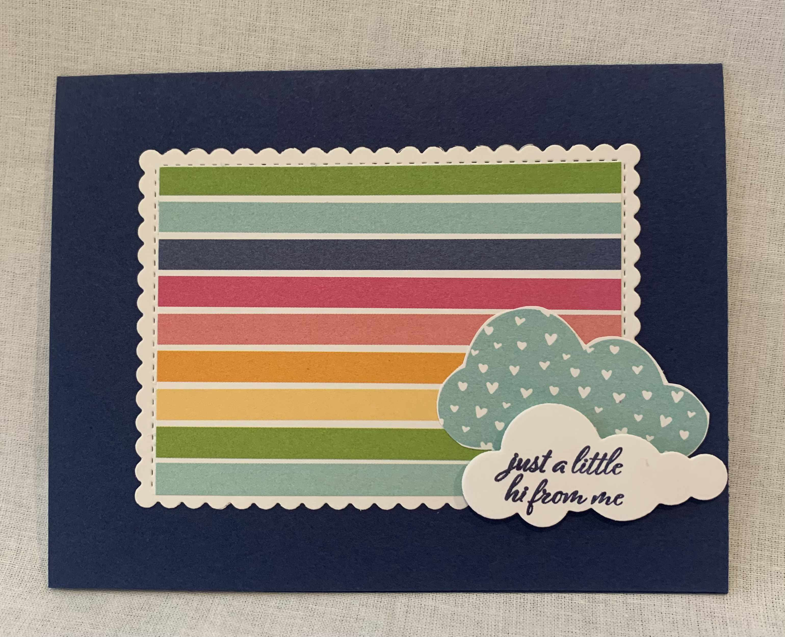 Just A Little Hi From Me with Rainbows