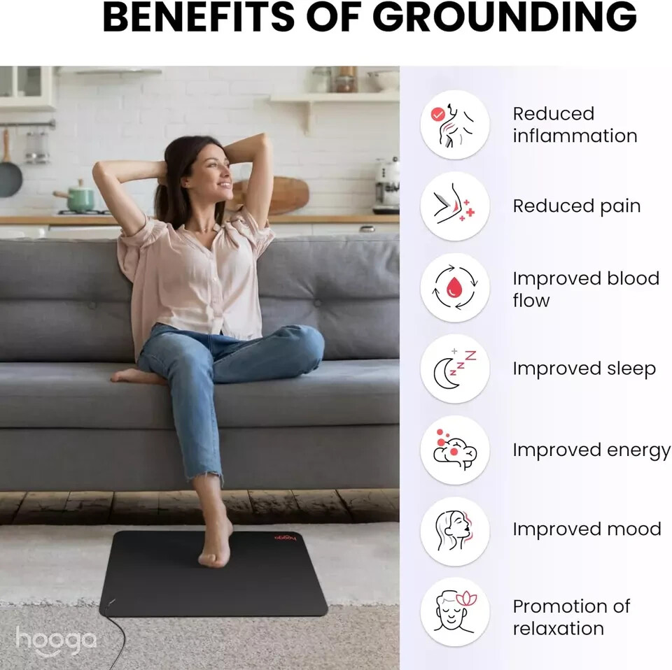 Thumbnail: Grounding Mat for Sleep, Energy, Pain Relief, Inflammation, Balance, Wellness
