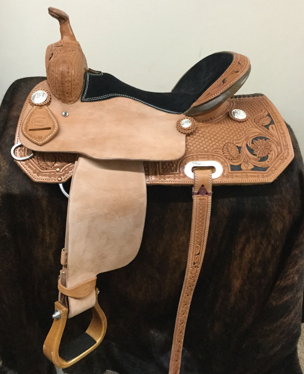15" Diamond K Saddlery Barrel Saddle