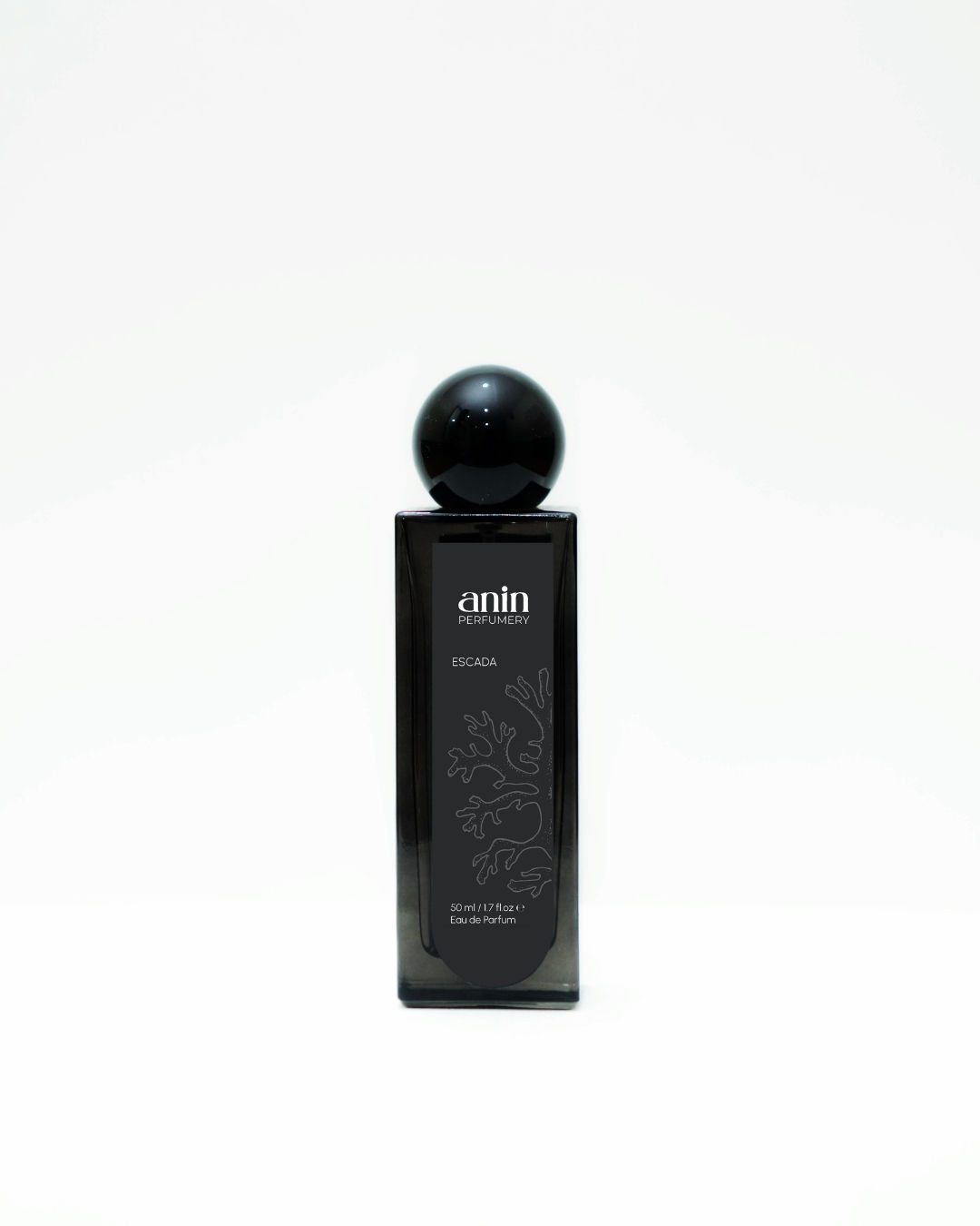 eau de parfum black bottle round cap