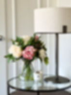 Luxury Peony Arrangement in Glass Vase