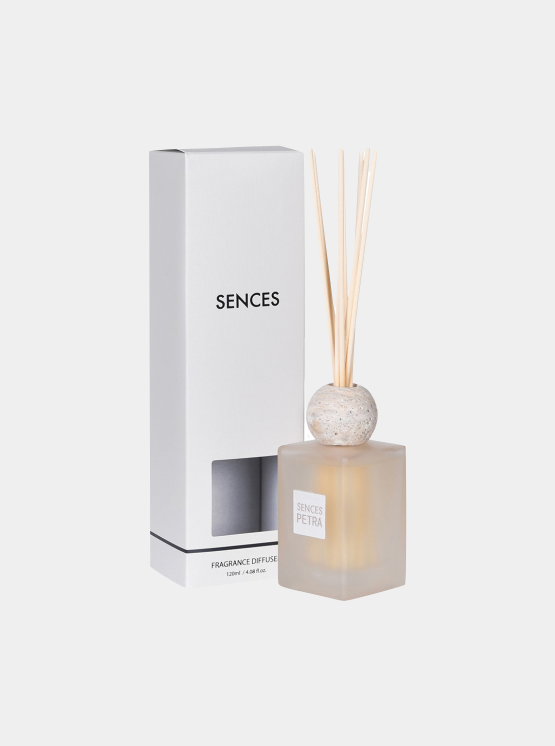 Sences Petre Small Reed Diffuser with Travertine Ball Top