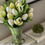 Thumbnail: White Tulip Arrangement in Glass Vase