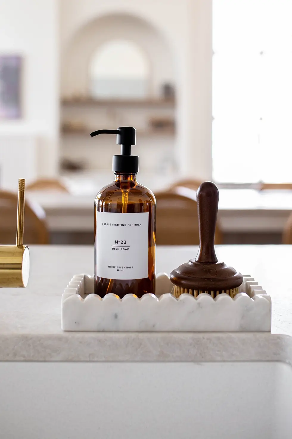 Wooden Dish Soap Scrub Brush