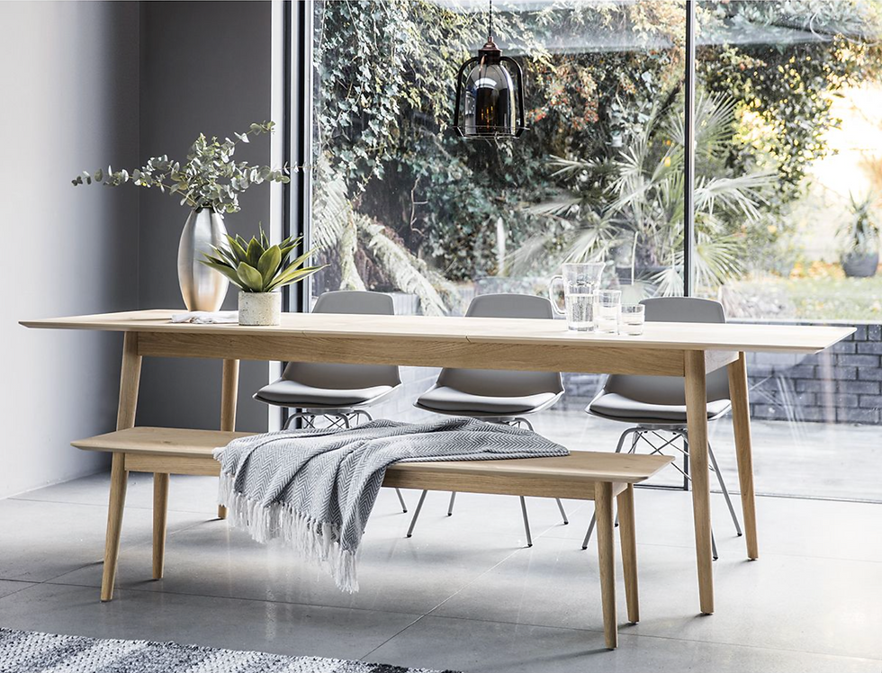 Thumbnail: Hamptons Oak Extendable Dining Table