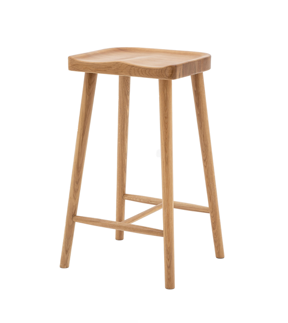 Solid Oak Barstool