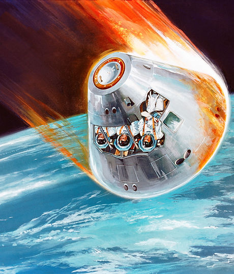 Capsule During Reentry