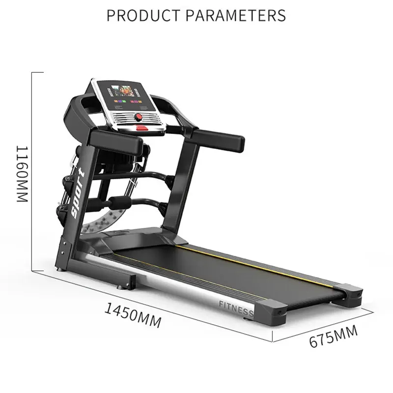 Thumbnail: Bluetooths Heart Rate Monitoring Electric Treadmill Fitness Exercise Gym