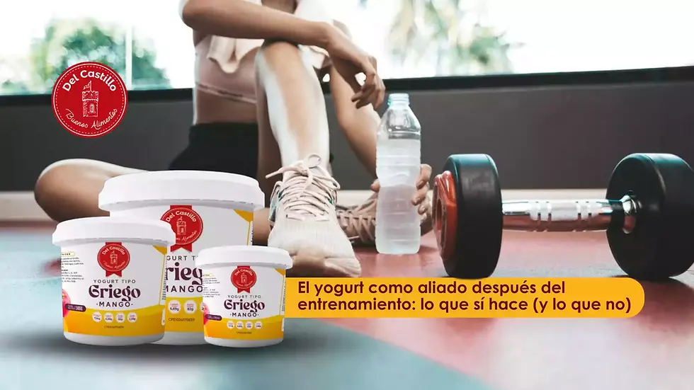 Yogurt después del entrenamiento