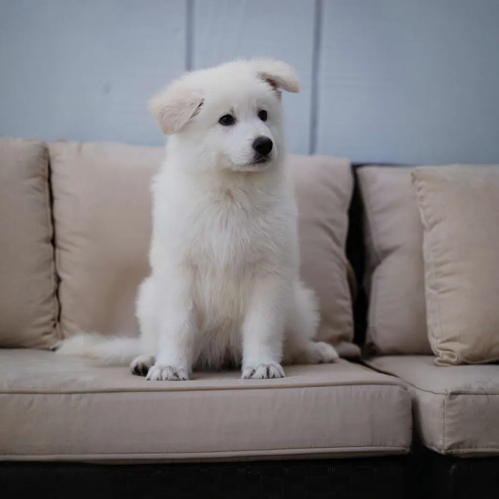 a white german shepherd
