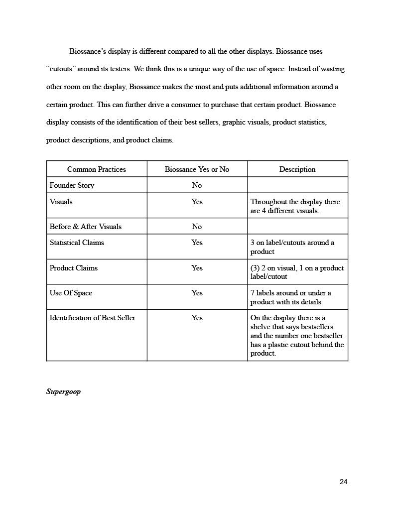 a table that says " cutouts " around its tester