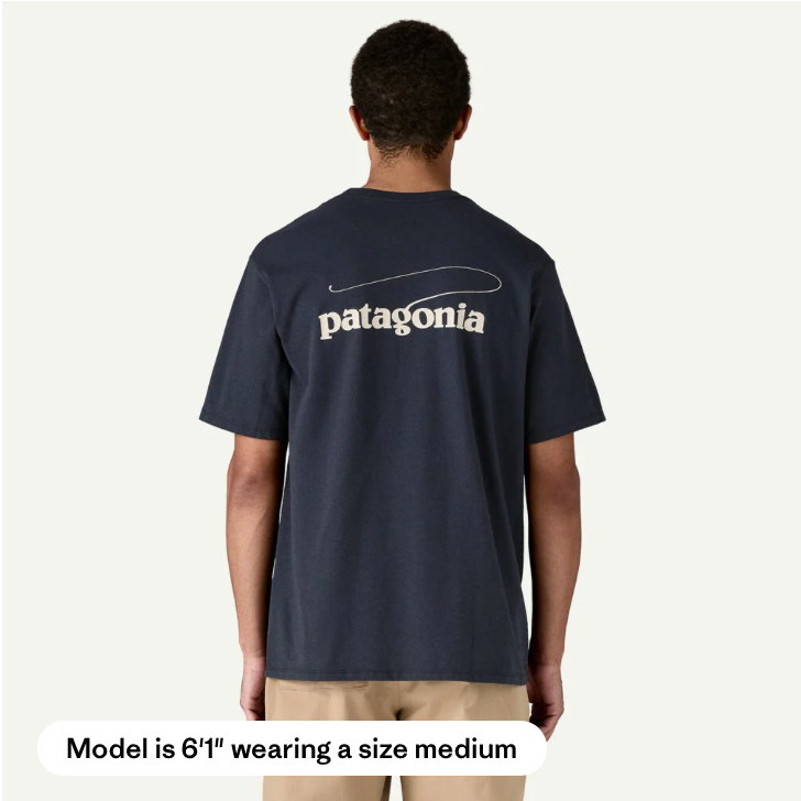 Dos du T-shirt Patagonia Casting Logo Responsibili-Tee