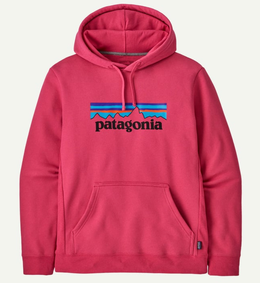 Hoodie Patagonia P-6 Logo Uprisal rose unisexe