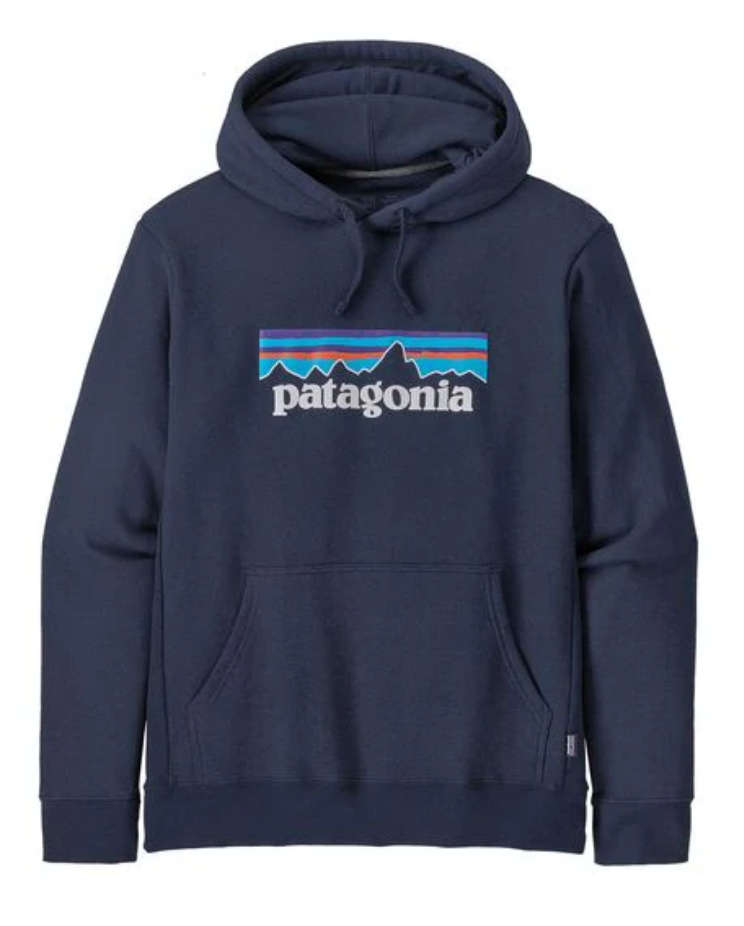Hoodie Patagonia P-6 Logo Uprisal bleu marine unisexe