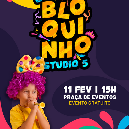 O BLOQUINHO DO STUDIO 5 PROMETE ANIMAR A CRIANÇADA NESTE FINAL DE SEMANA 