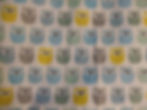 E1 Chouettes jaune & bleue