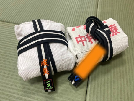 先輩と久しぶりの柔道☆11月の本番に向けて