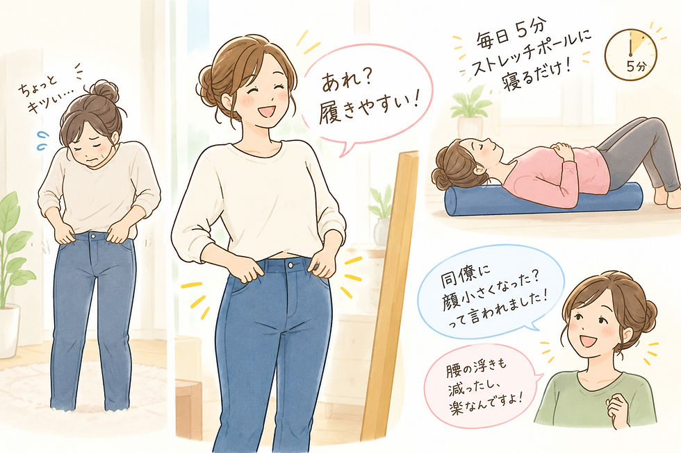 「ズボンを履くときに、あれ?履きやすいって思いました!」