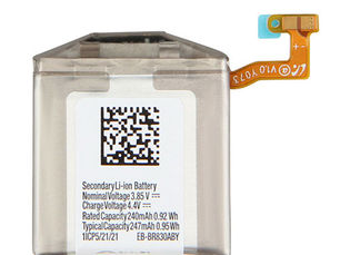 Samsung EB-BR830ABY Batterie pour Samsung Galaxy Watch Active2 40mm SM-R830 SM-R835