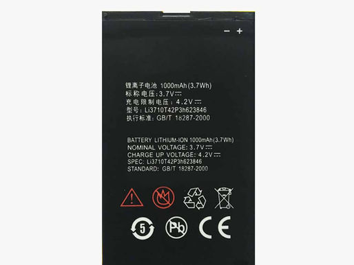 1000mAh ZTE Li3710T42P3h623846 Batterie Téléphone pour ZTE U288 U288+