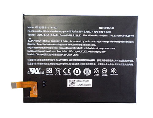 Batterie 141007 Pour Acer KT0010N001 Iconia Talk S A1-724