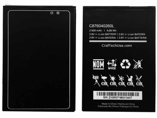 3.8V/4.3V BLU STUDIO MEGA S910 & Mega LTE pour BLU C876040260L