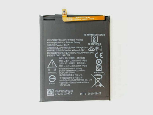 Nokia HE317 Batterie pour Nokia 6 TA-1000 TA-1003 TA-1021 TA-1025