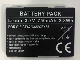 Siemens C75 C81 CF62 CF62T CF63 CF65 Batterie CFX65 3.7V