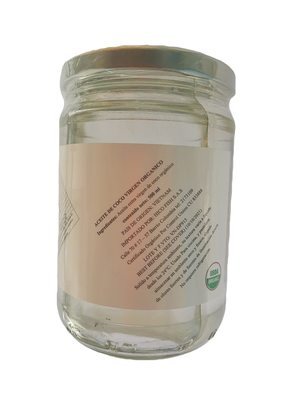 Aceite de coco x 500 ml
