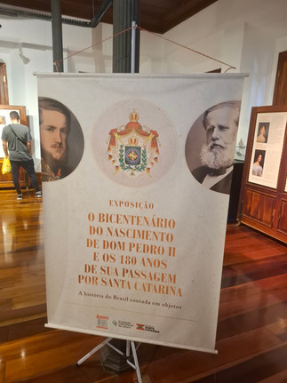 Foto 1 Exposição Dom Pedro II Florianópolis